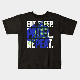 Eat Sleep Padel Repeat Sports Game Fan Kids T-Shirt